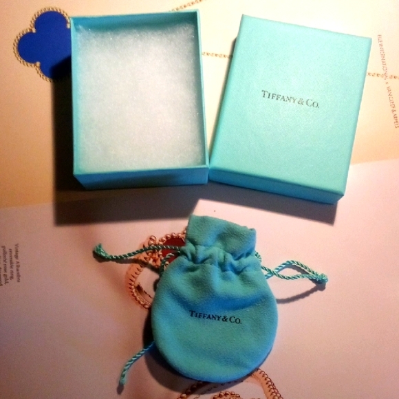 Tiffany Infinity 18" Necklace EUC with Box And Pouch 1" Infinity - Picture 4 of 10
